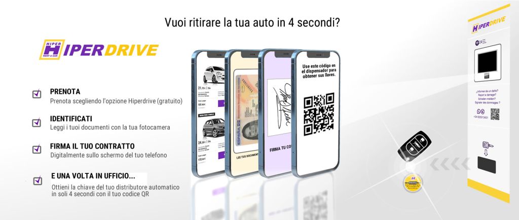 NOLEGGIO AUTO SELF-SERVICE ALL'AEROPORTO DI MAIORCA